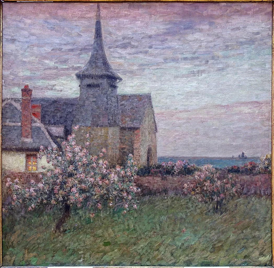 Henri Le Sidaner - 138, La canonica e la chiesa di Gerberoy, Palais des Beaux, Arts di Lille